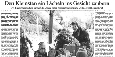 Den Kleinsten ein Lächeln ins Gesicht zaubern