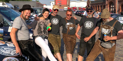 Allgäuer Lederhosen-Express hilft durch Ralley 11 Ohne GPS und Navi Richtung Nordkap