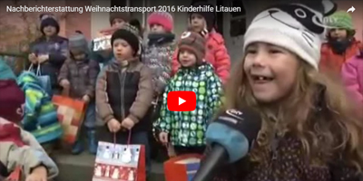 Nachberichterstattung Weihnachtstransport 2016