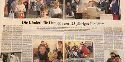 Wir feiern 25 Jahre Kinderhilfe Litauen 105 Beitragsbild Schrobenhausener Zeitung Oktober 2019