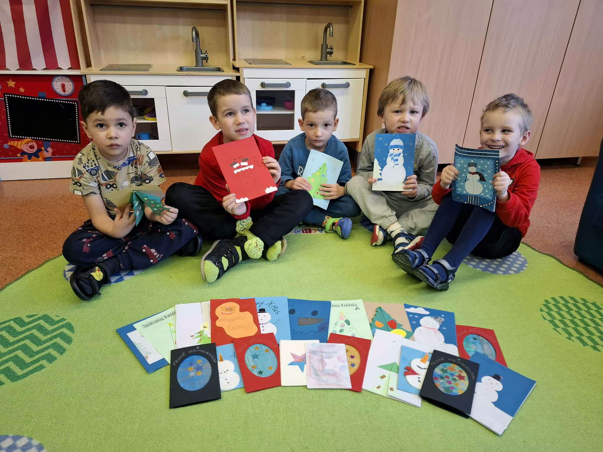 Weihnachtskarten mit Kindern Bild 1