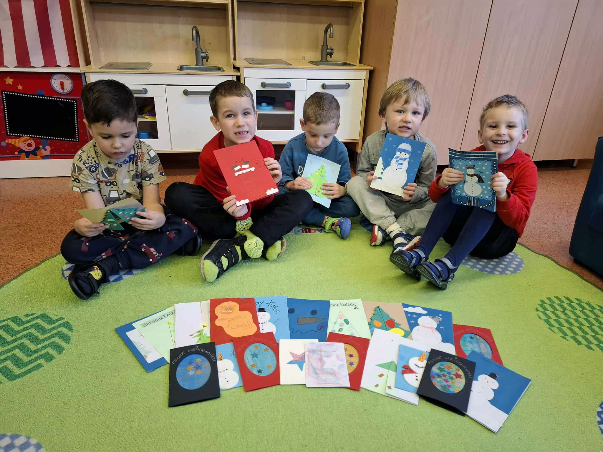 Weihnachtskarten mit Kindern Bild 2