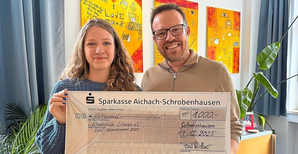 Spendenübergabe der Einnahmen an Lucia Klingenberg 2025